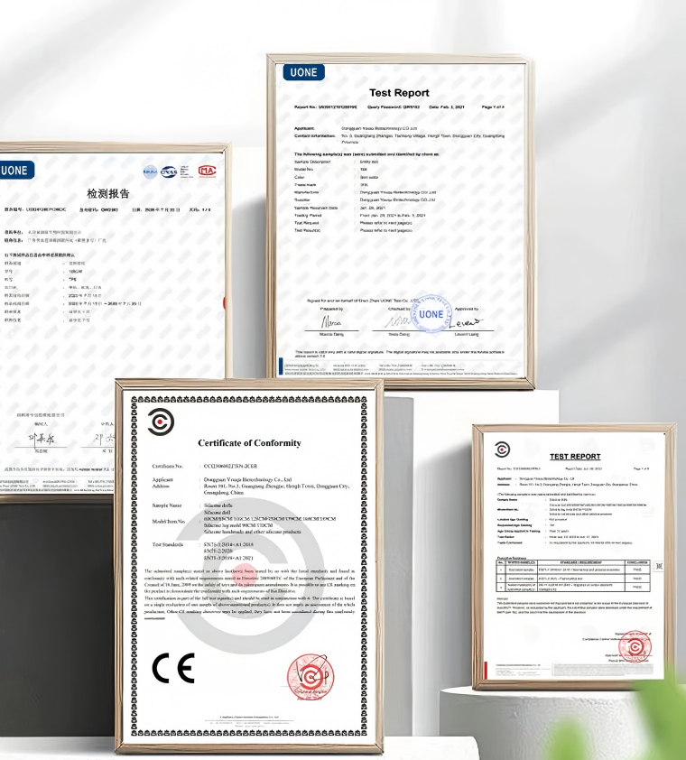 Certificados CE, FDA e ROHS